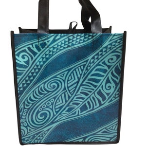 Medium Hawaiian Print Shopping Bag Reusable