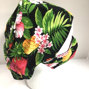 Kaufen Sie 5 und erhalten Sie eins GRATIS! Handgefertigte Krankenschwestermütze im Euro-Stil mit hawaiianischem Aufdruck, Unisex-Erwachsene, Einheitsgröße