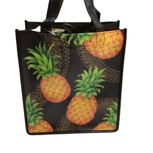 Medium Hawaiian Print Shopping Bag Reusable
