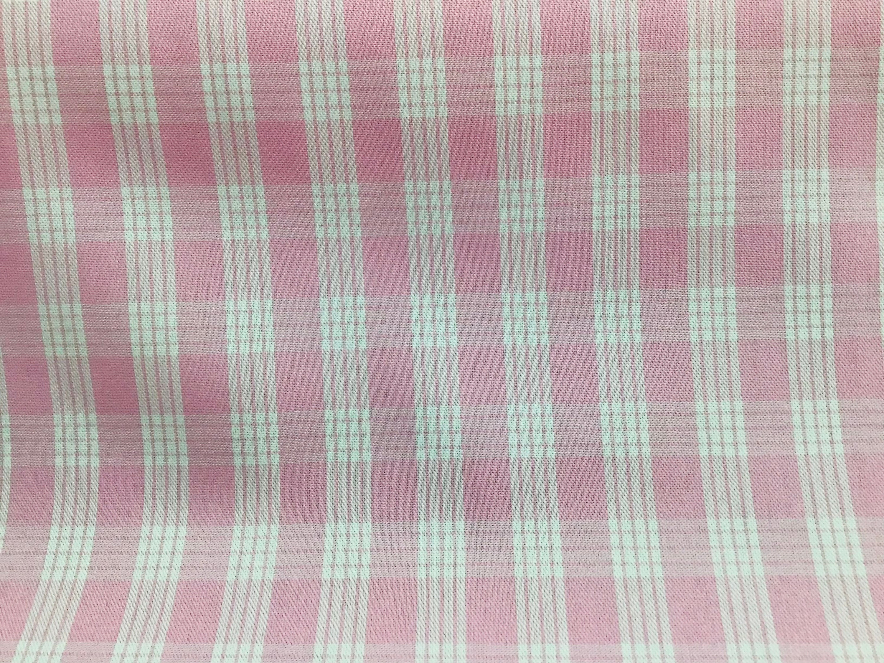 Light Pink Palaka Heavy Woven 100% Cotton Fabric yardage | Etsy