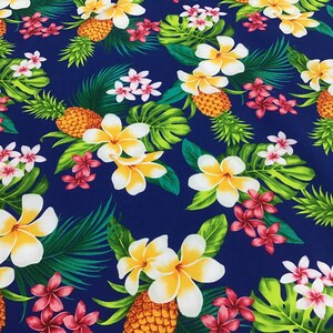 Neon Mix Fruit Pineapple Hawaiian Print Men's Short Sleeve Shirt