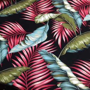 Tropical Leaves Upholstery Grade Tissu épais 58 « de large