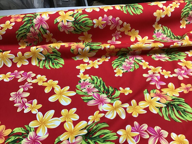 SALE 100 Cotton Hawaiian Print Fabric Yardage Available Etsy