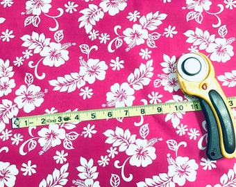 Amazon.com: Turquiose Tropical Hawaiian Print Fabric 100