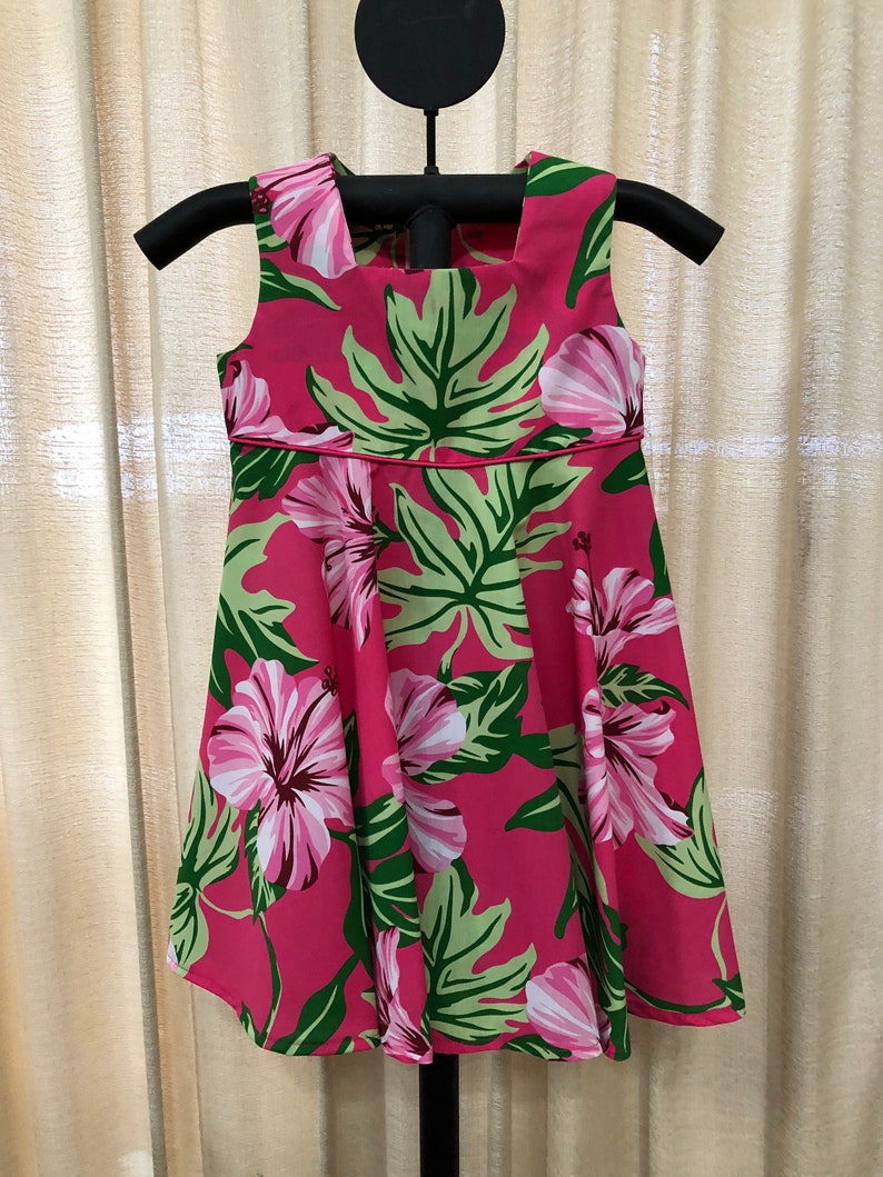 Leilani Flair Design Hawaiian Print Girl's Dress size 1 - Etsy New Zealand