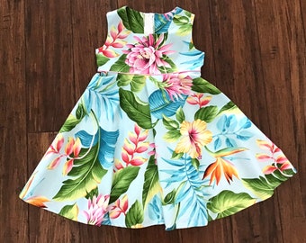 Beautiful Leilani Flare Girl’s Dress Made to Order Select Fabric and Size