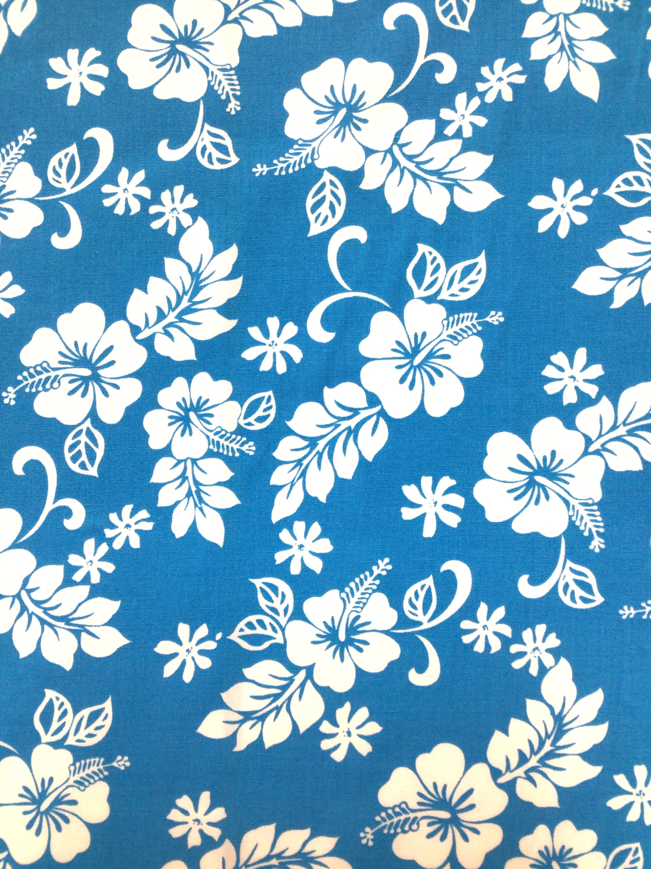1点物⭕️お安く!◎Custom hawaiian fabric◎NR2◎9.7 honolulu blue hawaiian rayon fabric - Alohaz