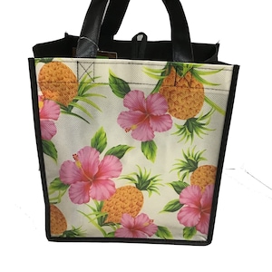 Medium Hawaiian Print Shopping Bag Reusable