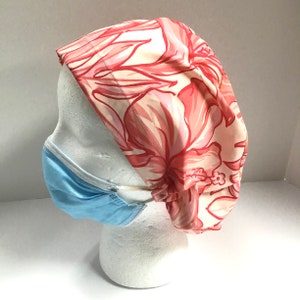 Kaufe 5, erhalte eins GRATIS! Euro Style Handgefertigte Hawaiian Print Nurses Cap Unisex Erwachsene Einheitsgröße