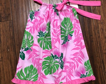 Children’s Kamuela Design Hawaiian Print Children Dress (available in all sizes)