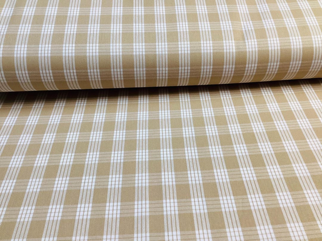 COCONUT Color Woven Palaka Hawaiian Print Fabric (yardage Available) - Etsy