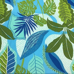 VERKAUF! 60 ”breiter Premium Rayon-Popeline mit Hawaii-Druck