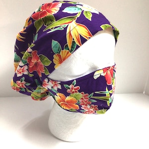 Kaufe 5, erhalte eins GRATIS! Euro Style Handgefertigte Hawaiian Print Nurses Cap Unisex Erwachsene Einheitsgröße