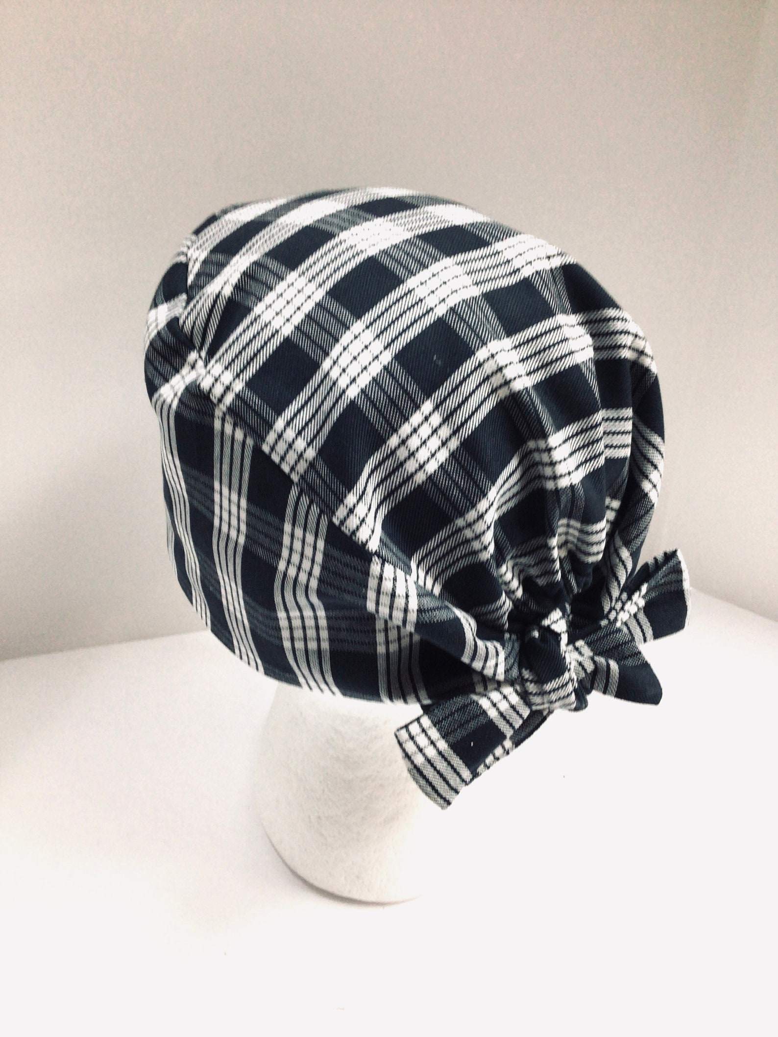 Unisex Black Palaka Hawaiian Print Scrub Cap Adjustable One Etsy