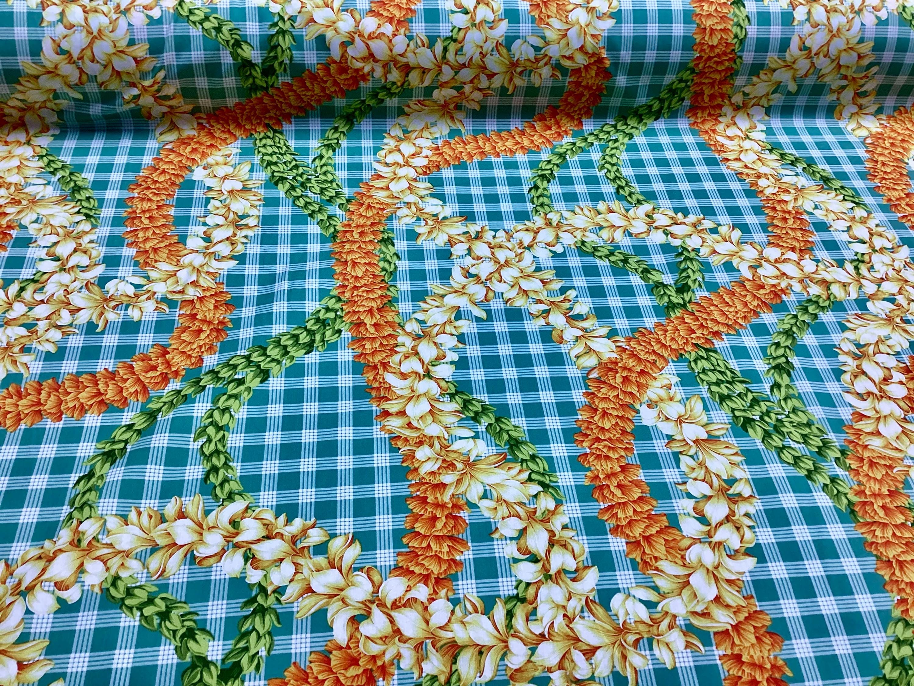 ラ*ー様 お安く!⭕️Custom hawaiian fabric◎Pivot◎ Amazon.com: Turquiose Tropical Hawaiian Print Fabric 100% Cotton