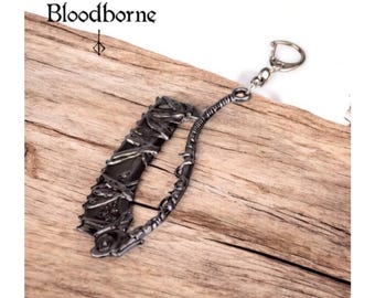 Bloodborne Keychain, Game Keychain, Fan Gift, Gamer Keepsake, Video Game Souvenir, Collector Keyring