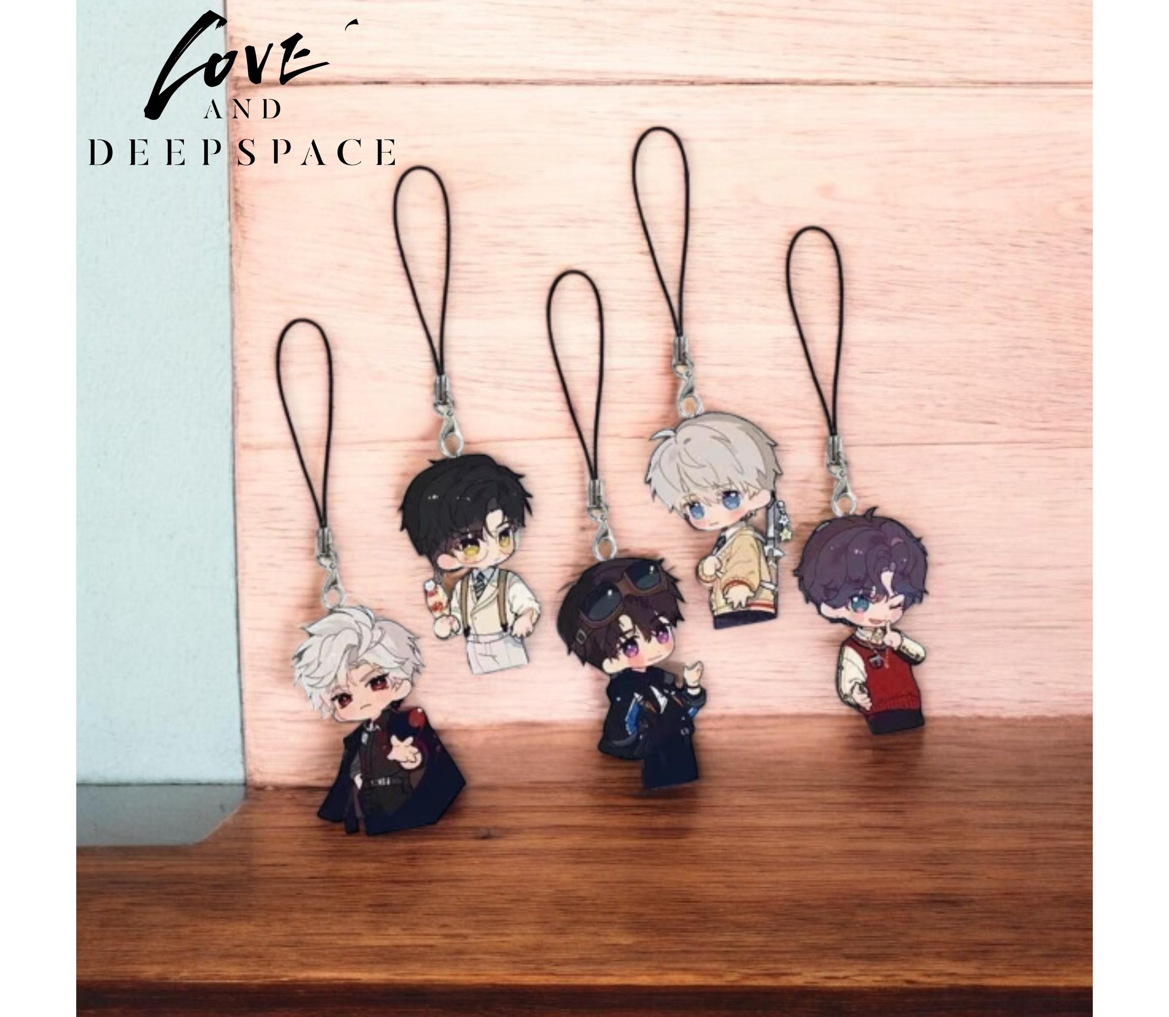 Love and Deepspace Keychain, Sylus - Qin Che - Rafayel - Xavier - Zayne Cosplay Keychain, Acrylic Keychains