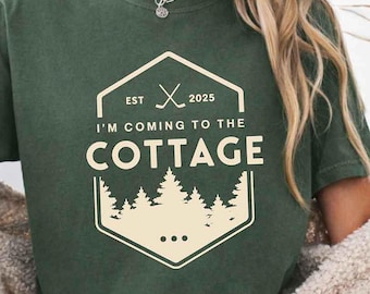 Comfort Colors® I’m Coming to the Cottage T-Shirt, playful rivalry, bold attitude, chaotic humor, mischievous personality, witty sarcasm