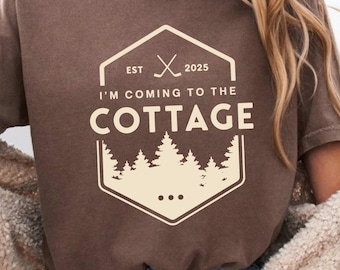 Comfort Colors® I’m Coming to the Cottage T-Shirt, playful rivalry, bold attitude, chaotic humor, mischievous personality, witty sarcasm