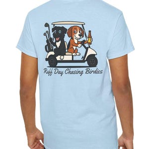 Dog Lover Golfing T shirt - Funny Pet Shirt, Unisex Cotton Tee for Animal Lovers, Gift for Dog Owners, Casual Wear, Golf Enthusiast Shirt