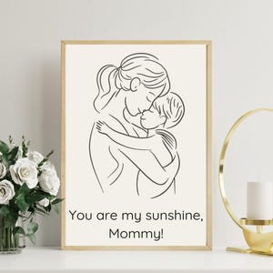 Mother’s Day Wall Art Printable Set | Best Mom Ever Floral Poster | Boho Flower Digital Download Gift for Mom | Aesthetic Home Decor