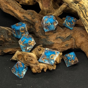 Blue Storm Handmade Oversized Dice