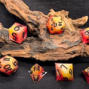 Fire Within Handmade Oversized Dice