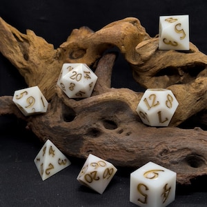 Hints of Gold Handmade Oversized Dice