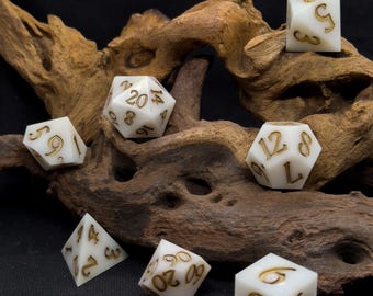 Hints of Gold Handmade Oversized Dice