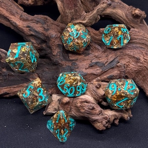 Golden Rainbow Handmade Oversized Dice