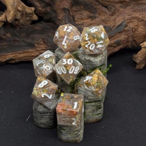 White Hills Gold Handmade Dice
