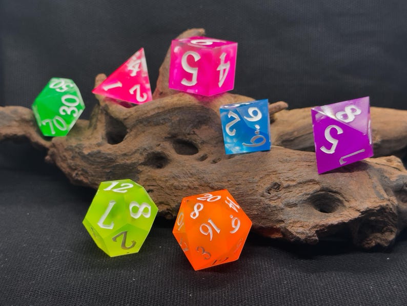 Neon PRIDE Handmade Oversized Dice - Etsy