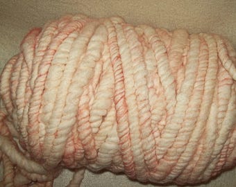 Super Bulky Core Spun Yarn-Big Twist Yarn-Big Needle Yarn-Big MT Yarn™-Jumbo Yarn-Soft Peach Color-25 yds