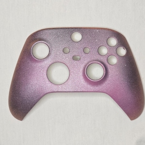 Hand-Painted Series X|S Controller Faceplate with One-of-a-Kind Shades of Purple Design