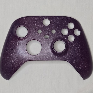 Hand-Painted Series X|S Controller Faceplate with One-of-a-Kind Dark Purple Design