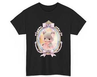 Koszulka Calico | Kawaii Cat, bawełniana koszulka w stylu lat 90.
