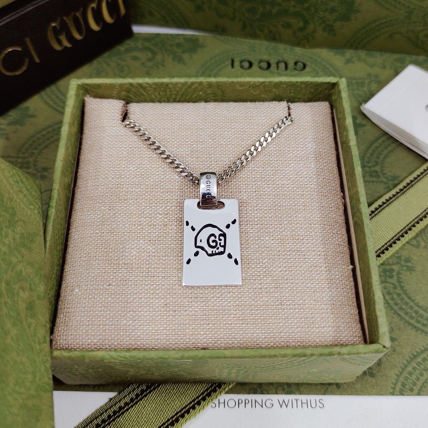 S925 Silber Vintage Geist Anhänger, trendige Mode Halskette Anhänger für Männer und Frauen, Schädel Anhänger Geschenk für ihn
