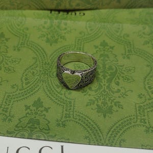 S925 silver retro love ring, love ring, trendy retro ring for men and women