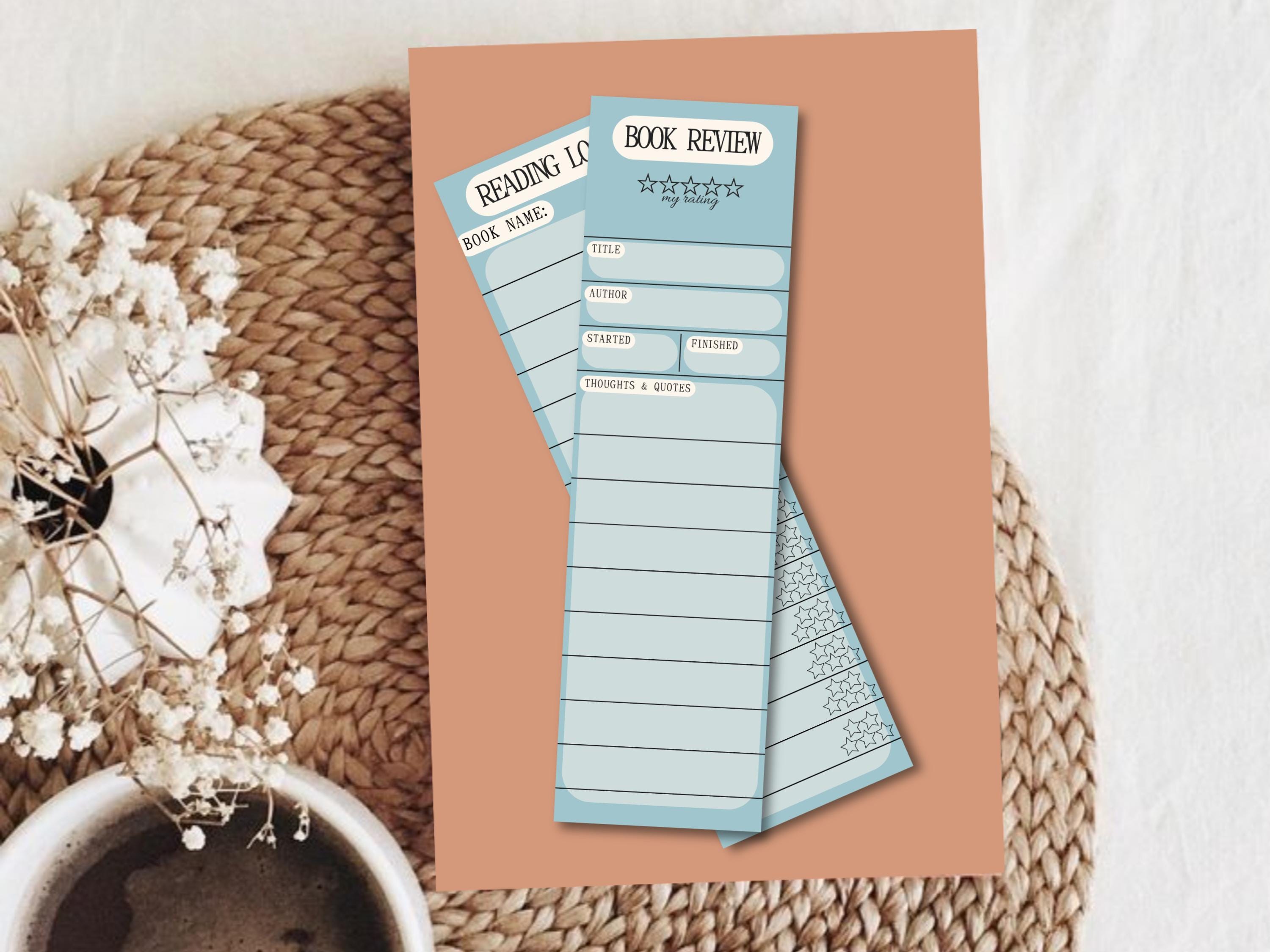 Printable Reading Bookmarks: Annotation Key, Reading Log, Book Review ...