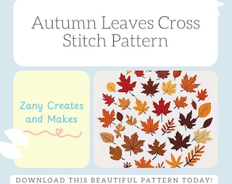 Autumn Leaves - Cross Stitch Pattern Digital Download