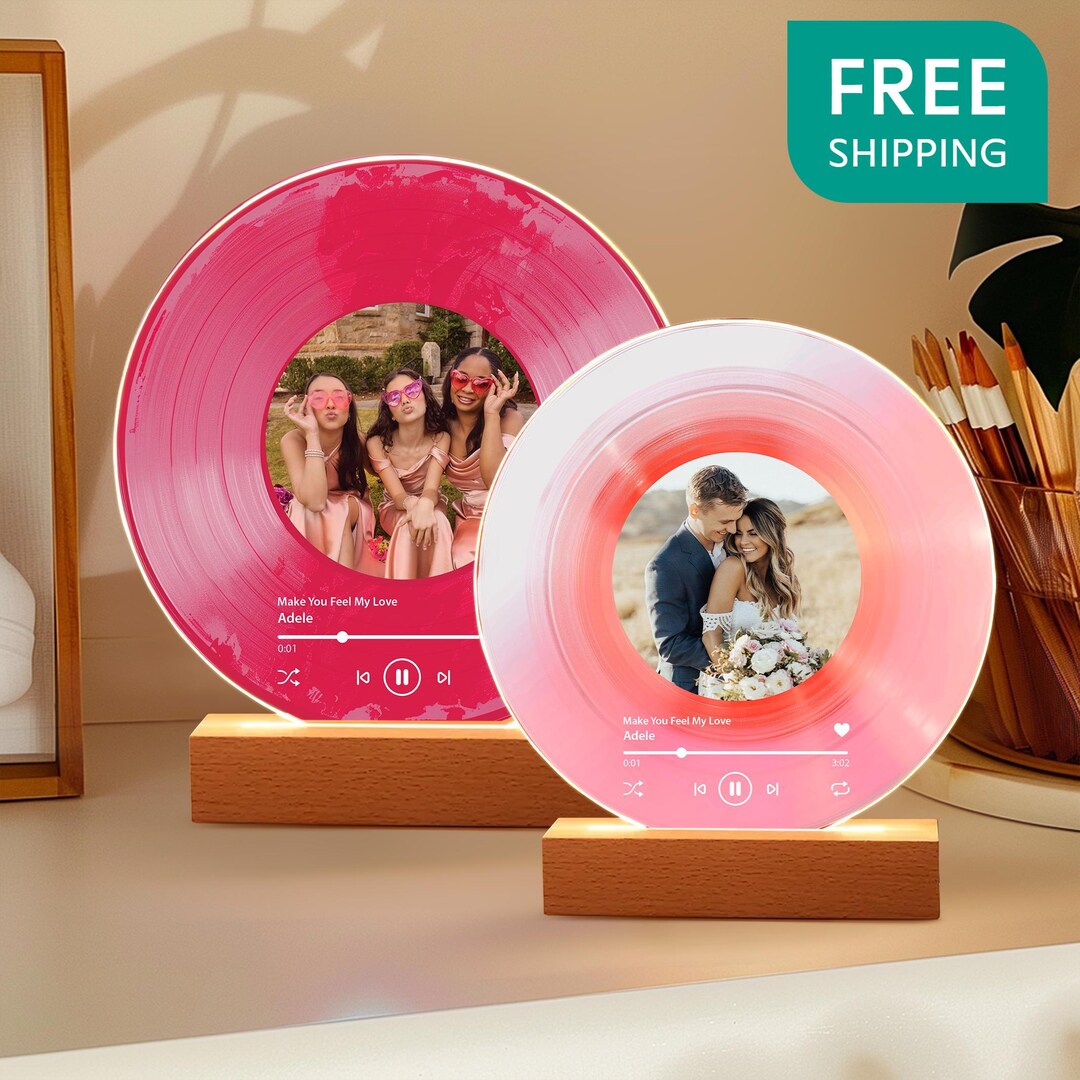 Custom Vinyl Record With Photo Unique Wedding Gift for Couples ...