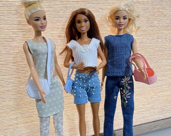 Doll Sets:  Tunic, Tops, Shorts & Pants - 11.5" fashion doll.