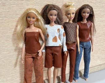 Doll Outfit Set: - Tops, Pants, Walking Shorts & Skirt - 11.5" Fashion Dolls.