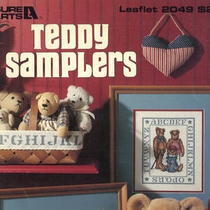 Teddy Samplers Counted Cross Stitch Pattern - Leisure Arts #2049
