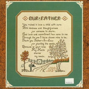 Our Father (father-in-law) Counted Cross Stitch pattern