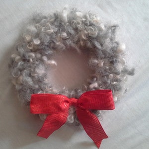 HANDMADE Wool Lock Wreath