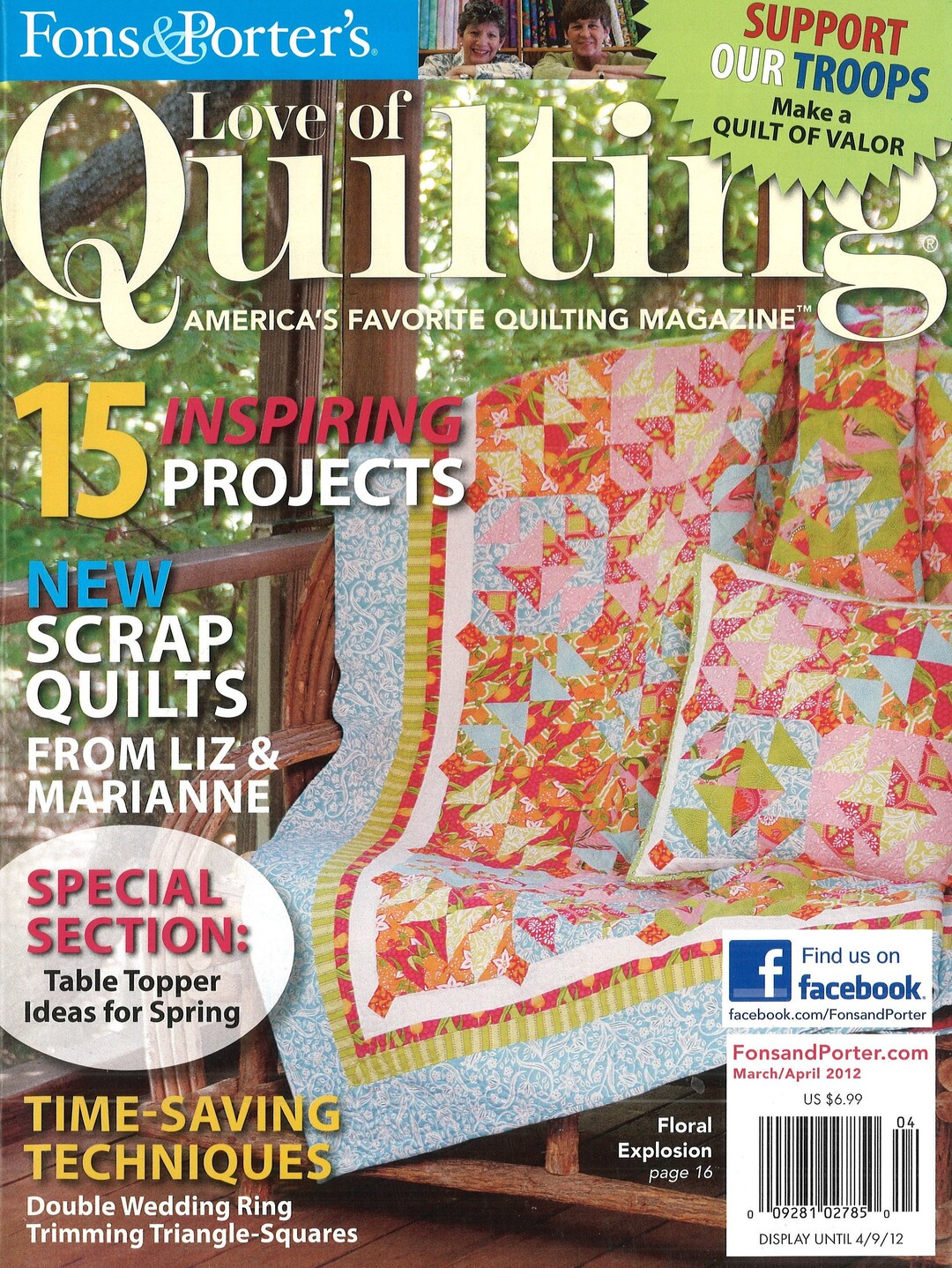 Fons & Porter's Love of Quilting - March/april 2012 - Etsy