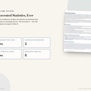 Etsy AI Disclosure Compliance Kit | Seller Policy Cheat Sheet & 8 Disclosure Templates | Instant Download PDF image 4