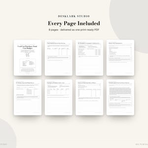 Used Car Purchase Total-Cost Budget | Out-the-Door Price Worksheet, Inspection & Financing Planner | Instant Download PDF image 5