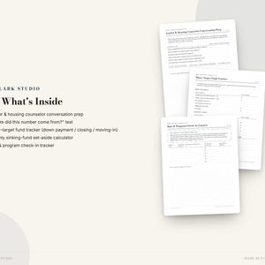 Home Down Payment Sinking Fund Planner | Down Payment Savings Tracker, Closing Cost & Moving Budget | Instant Download PDF image 2